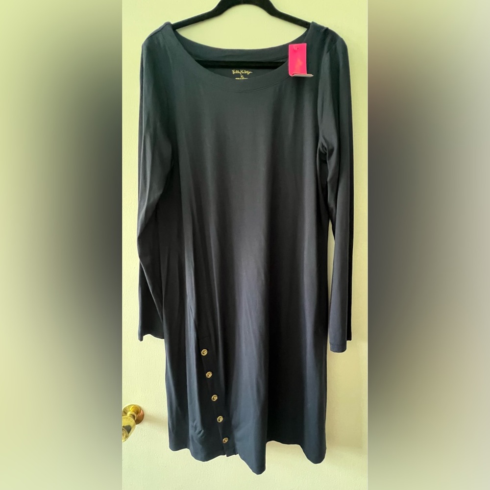 NWT Lilly Pulitzer Maddox UPF 50 Dress - Navy - XL